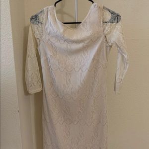 Cream Lace Dress